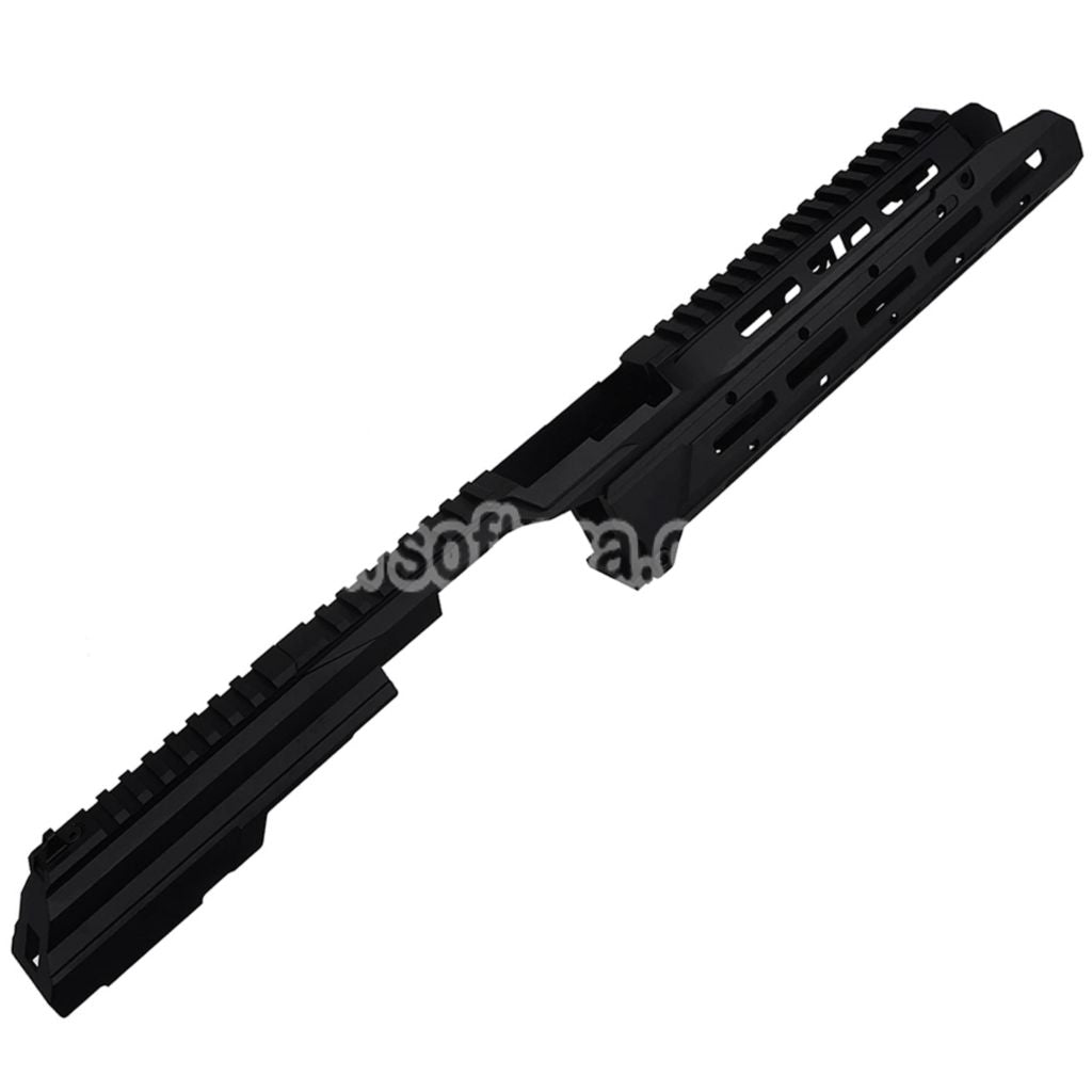 5KU Chassis SAG Style MK3 Monolithic M-Lok Handguard Rail System Railed Dust Cover Set For Tokyo Marui AKM GBB Series Rifles Airsoft Black