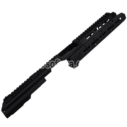 5KU Chassis SAG Style MK3 Monolithic M-Lok Handguard Rail System Railed Dust Cover Set For Tokyo Marui AKM GBB Series Rifles Airsoft Black