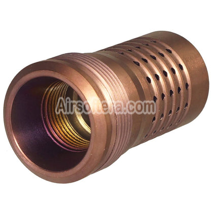 C&C TAC CNC Stainless Steel Cherry Bomb Style Muzzle Brake Flash Hider Suitable For -14mm CCW Counter-Clockwise Threaded Barrel