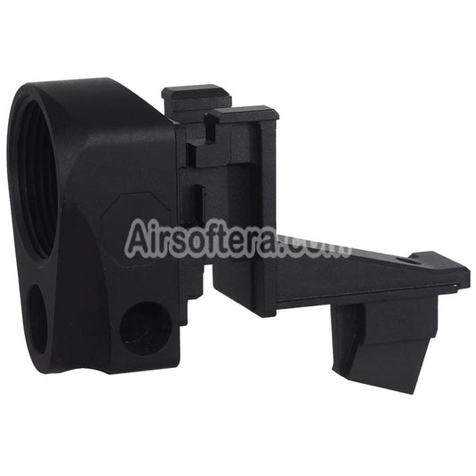 5KU Aluminum 4-Slots 20mm M1913 Picatinny Rail Stock Adapter Suitable For M4 Buffer Tube Toyko Marui AKM Series GBB Rifles