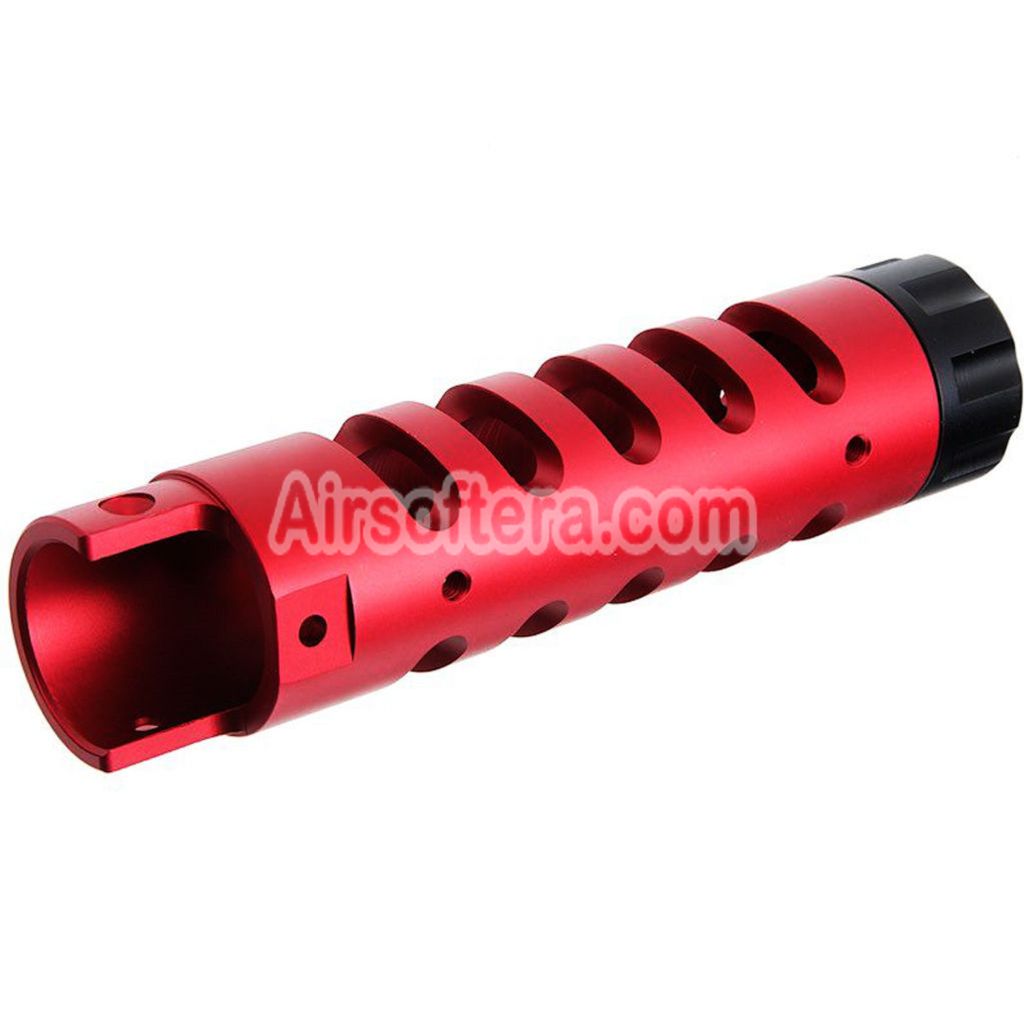 Narcos Airsoft CNC Aluminum Front Barrel Kit (Type 5) For Action Army AAP01 Series GBB Pistols Red