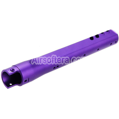 Narcos Airsoft CNC Aluminum Front Hunter Barrel Kit For Action Army AAP01 Series GBB Pistols Purple