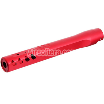 Narcos Airsoft CNC Aluminum Front Hunter Barrel Kit For Action Army AAP01 Series GBB Pistols Red