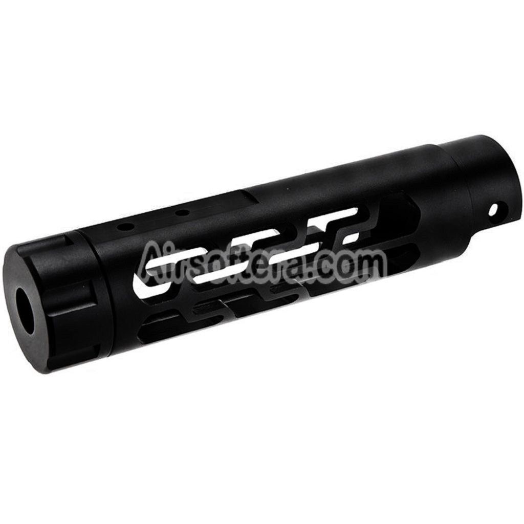 Narcos Airsoft CNC Aluminum Front Barrel Kit (Type 7) For Action Army AAP01 Series GBB Pistols Black