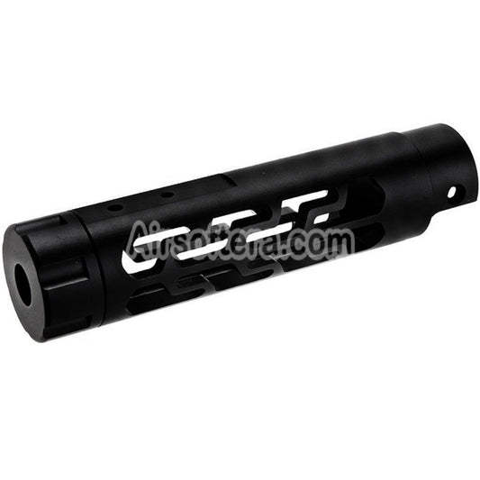 Narcos Airsoft CNC Aluminum Front Barrel Kit (Type 7) For Action Army AAP01 Series GBB Pistols Black