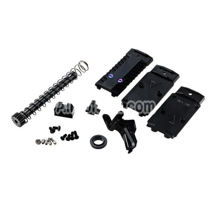 Airsoft RWA Agency Arms CNC Aluminum P320 Peacekeeper Slide Set For SIG AIR Proforce P320 XCarry M17 M18 Series GBB Pistols Black/Gold