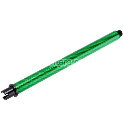 Airsoft Dr. Black Light Weight Carbon Fiber 10.5" Inches Outer Barrel For Tokyo Marui M4 Series MWS GBB Rifles Green