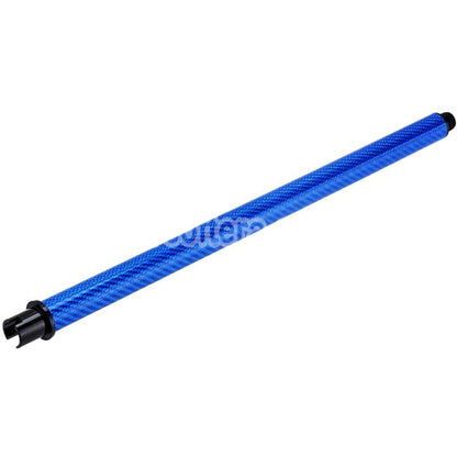 Airsoft Dr. Black Light Weight Carbon Fiber 14" Inches Outer Barrel For Tokyo Marui M4 Series MWS GBB Rifles Blue