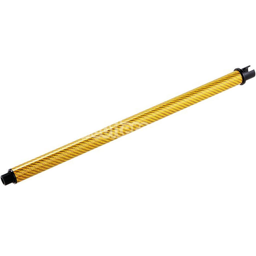 Airsoft Dr. Black Light Weight Carbon Fiber 14" Inches Outer Barrel For Tokyo Marui M4 Series MWS GBB Rifles Gold