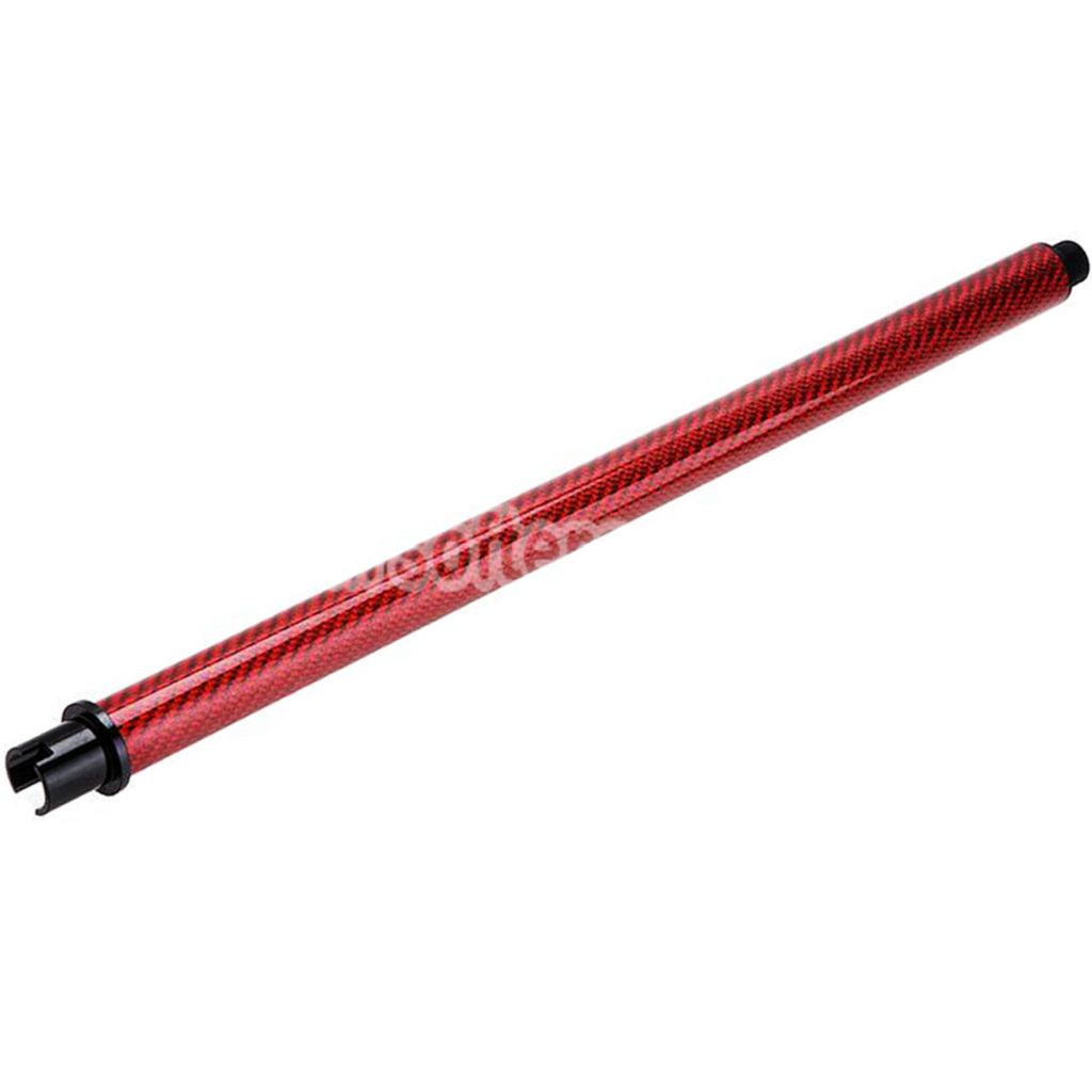 Airsoft Dr. Black Light Weight Carbon Fiber 14" Inches Outer Barrel For Tokyo Marui M4 Series MWS GBB Rifles Red