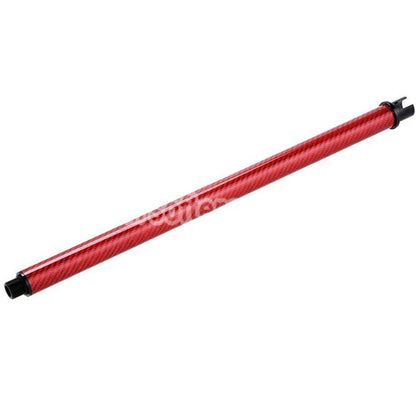 Airsoft Dr. Black Light Weight Carbon Fiber 14" Inches Outer Barrel For Tokyo Marui M4 Series MWS GBB Rifles Red