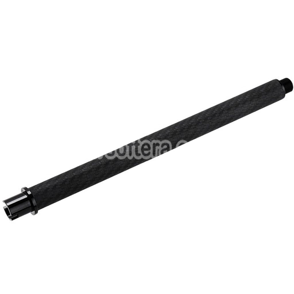 Airsoft Dr. Black Light Weight Carbon Fiber 9" Inches Outer Barrel For Tokyo Marui M4 Series MWS GBB Rifles Black