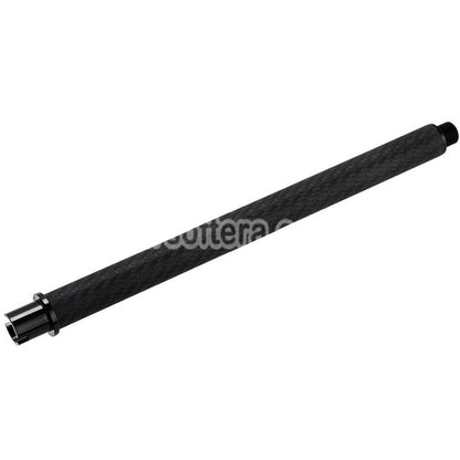 Airsoft Dr. Black Light Weight Carbon Fiber 9" Inches Outer Barrel For Tokyo Marui M4 Series MWS GBB Rifles Black