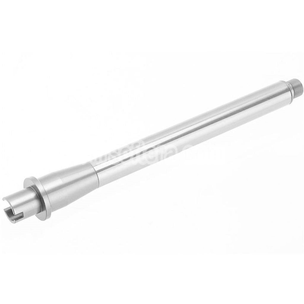 Revanchist Airsoft Aluminum 9.5" Inches Outer Barrel with 0.5" Barrel Extension -14mm CCW For Tokyo Marui M4 Series MWS GBB Rifles Silver
