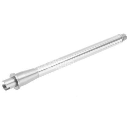 Revanchist Airsoft Aluminum 10.5" Inches Outer Barrel with 0.5" Barrel Extension -14mm CCW For Tokyo Marui M4 Series MWS GBB Rifles Silver