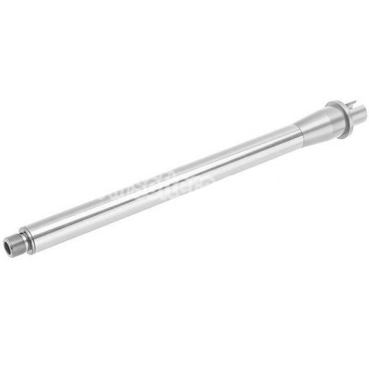 Revanchist Airsoft Aluminum 11.5" Inches Outer Barrel with 0.5" Barrel Extension -14mm CCW For Tokyo Marui M4 Series MWS GBB Rifles Silver