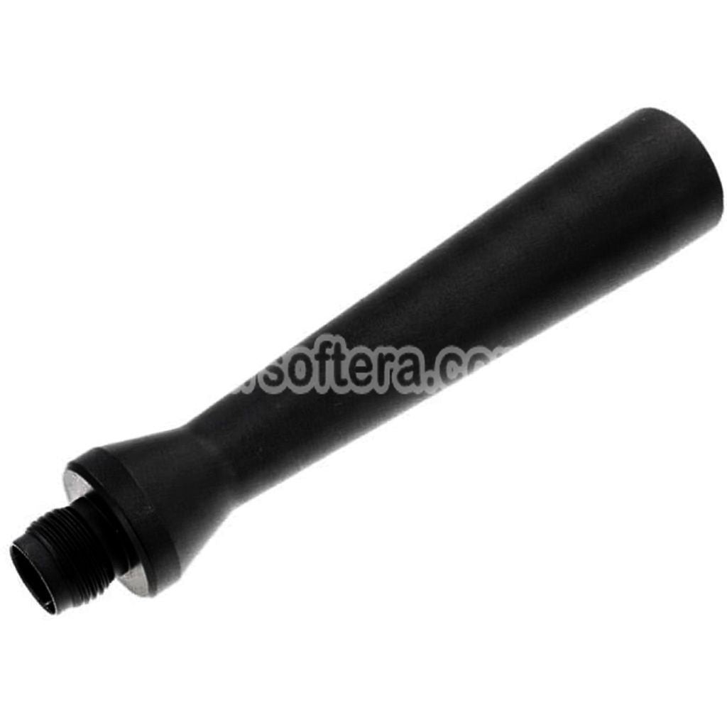 Revanchist Airsoft 100mm Ultra Lightweight Aluminum Outer Barrel -14mm CCW with Thread Adaptor For Novritsch SSP 5 Series GBB Pistols Black