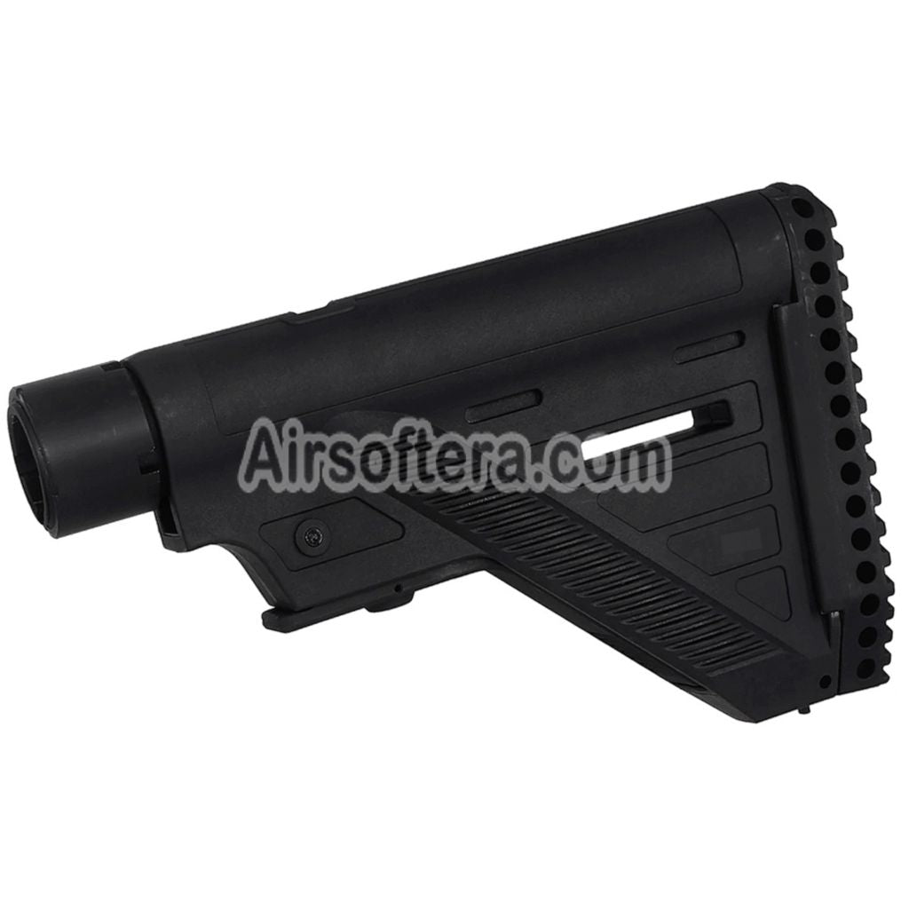 E&C 416A5 Style Retractable Stock with Buffer Tube For HK416 Series AEG Rifles Airsoft Black