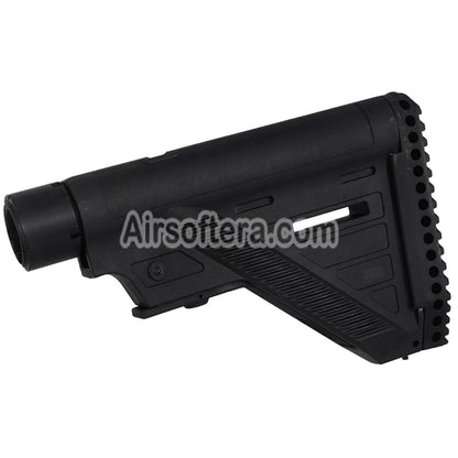 E&C 416A5 Style Retractable Stock with Buffer Tube For HK416 Series AEG Rifles Airsoft Black