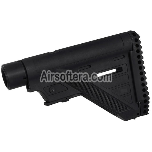 E&C 416A5 Style Retractable Stock with Buffer Tube For HK416 Series AEG Rifles Airsoft Black