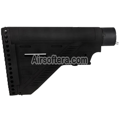 E&C 416A5 Style Retractable Stock with Buffer Tube For HK416 Series AEG Rifles Airsoft Black