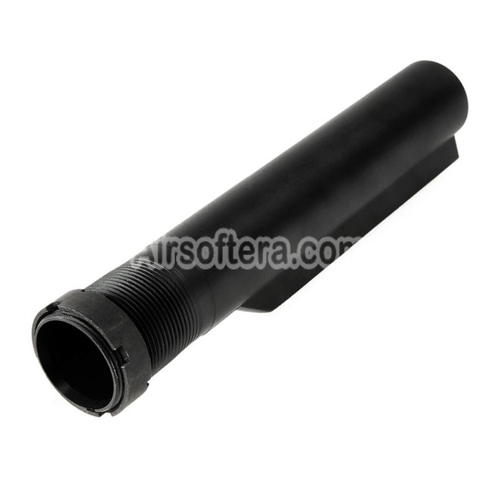Guns Modify GM CNC Aluminum 6-Position Stock Buffer Tube For Tokyo Marui M4 Series MWS GBB Rifles Airsoft Black