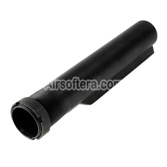 Guns Modify GM CNC Aluminum 6-Position Stock Buffer Tube For Tokyo Marui M4 Series MWS GBB Rifles Airsoft Black