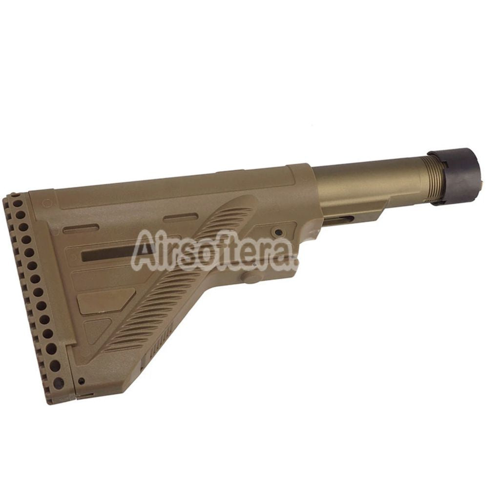 Guns Modify GM HK416 A5 Style Polymer Slim Stock with 6-Position Buffer Tube For VFC Umarex H&K HK416 A5 Series GBB Rifles Airsoft