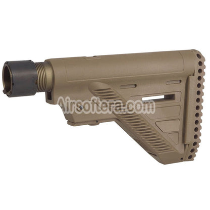 Guns Modify GM HK416 A5 Style Polymer Slim Stock with 6-Position Buffer Tube For VFC Umarex H&K HK416 A5 Series GBB Rifles Airsoft