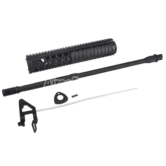 DOUBLE BELL 300mm SR16 M5 M16A4 Style Front Assembly Handguard Rail System with Outer Barrel For CYMA D-BOYS DOUBLE BELL E&C JG GOLDEN EAGLE Echo1 Tokyo Marui AR M4 M16 Series AEG Rifles Airsoft Black