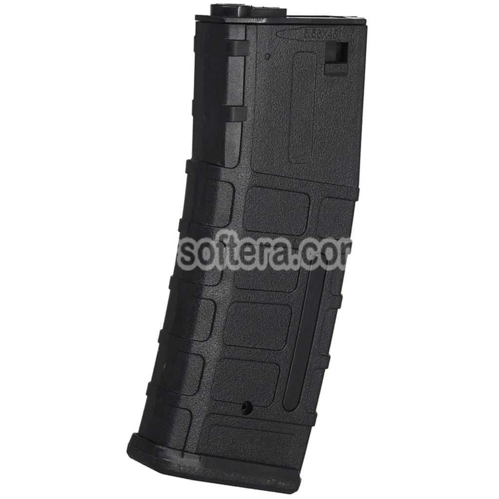 DOUBLE BELL 45rd Polymer PMAG Mid-Cap Magazine Suitable For M4 M16 Series AEG Rifles Airsoft Black - AirsoftEra