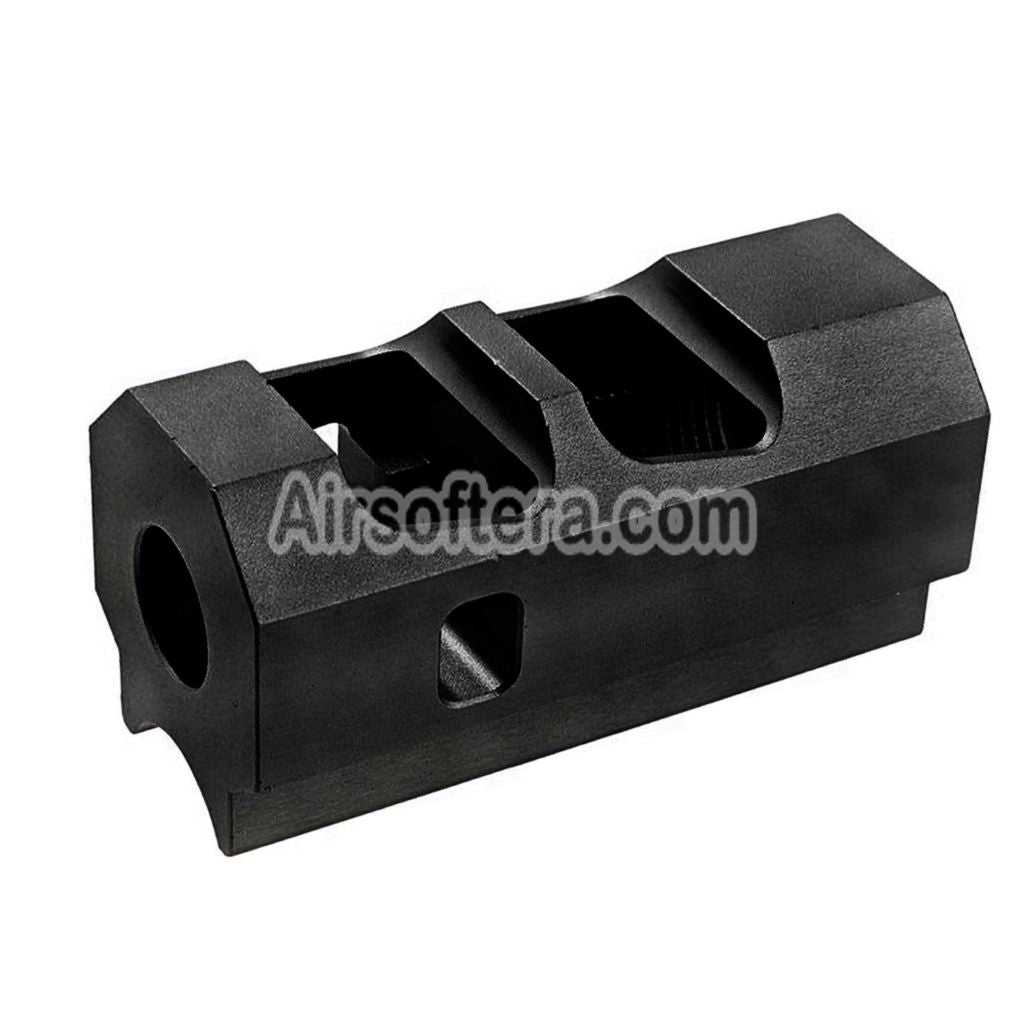 Revanchist Airsoft Aluminum INF Style Compensator -14mm CCW Counter-Clockwise Thread Suitable For Tokyo Marui Hi-Capa Series GBB Pistols