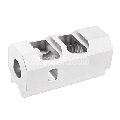 Revanchist Airsoft Aluminum INF Style Compensator -14mm CCW Counter-Clockwise Thread Suitable For Tokyo Marui Hi-Capa Series GBB Pistols