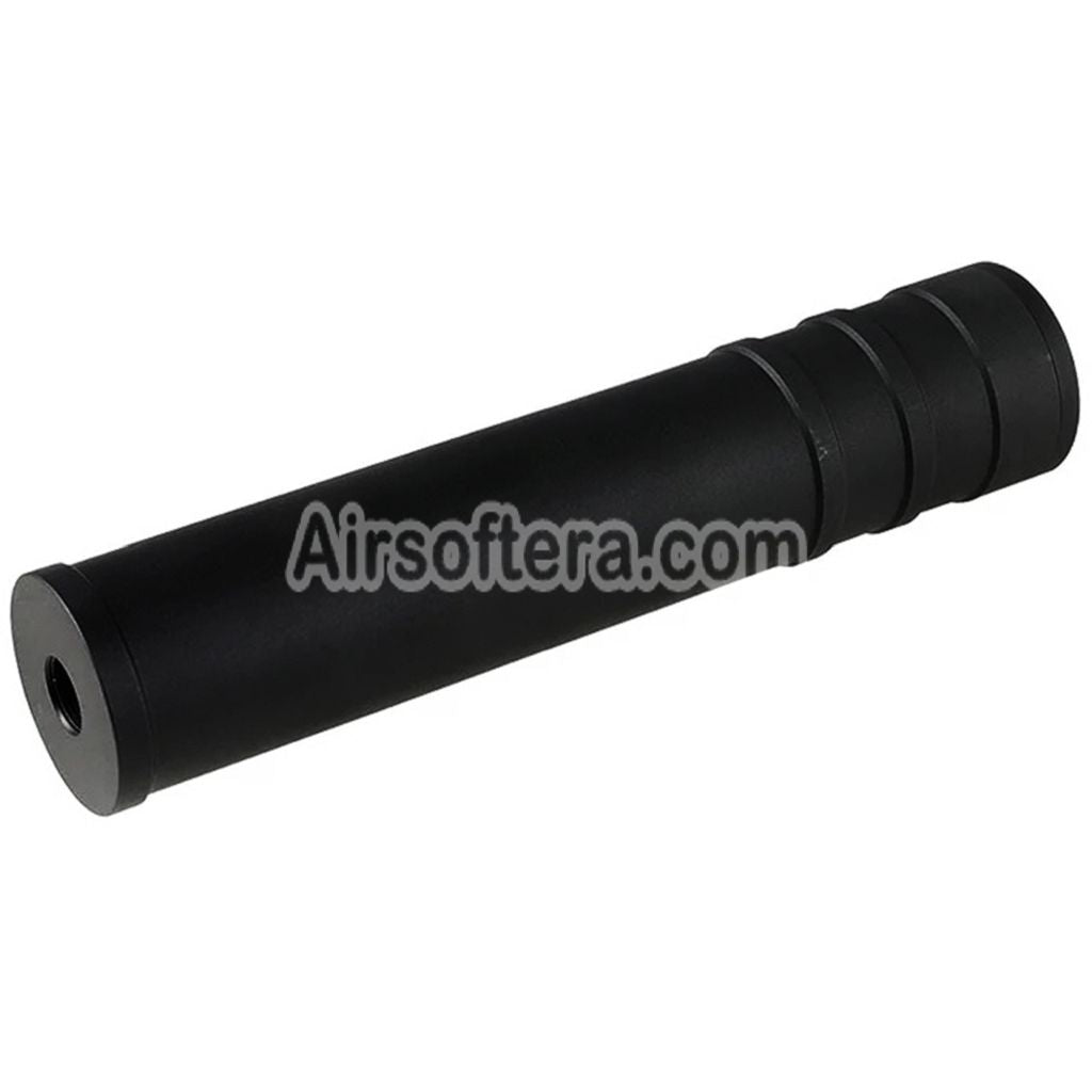 Airsoft 5KU 205mm Aluminum SV SAIGA Silencer Suppressor -14mm CCW Counter-Clockwise Thread Black