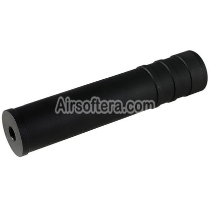 Airsoft 5KU 205mm Aluminum SV SAIGA Silencer Suppressor -14mm CCW Counter-Clockwise Thread Black