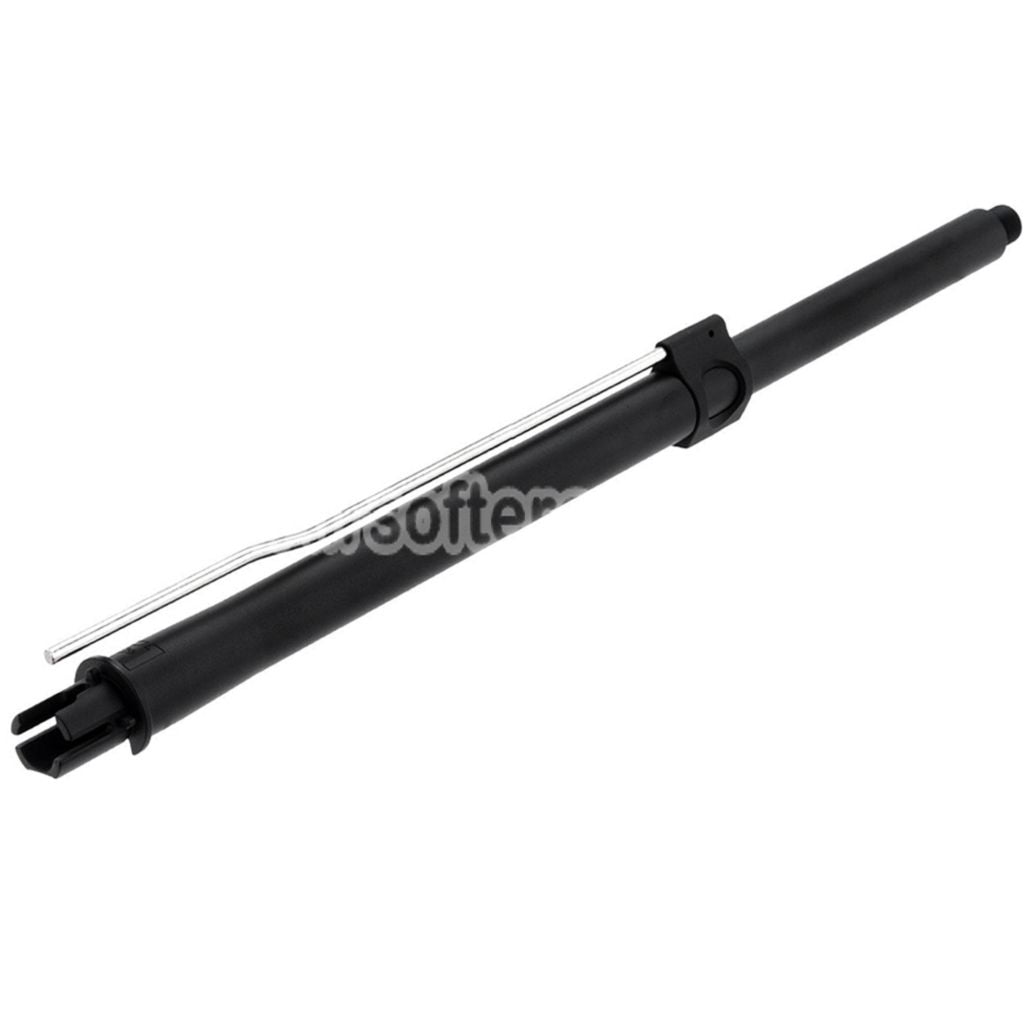 Airsoft APS EMG F1 16" Inches CNC Aluminum Outer Barrel -14mm CCW Counter-Clockwise Thread For APS EMG F1 Falkor PER ASR Series M4 M16 AEG Rifles Black