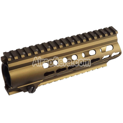 E&C CNC Aluminum 416A7 G95 Style KeyMod Handguard Rail System For E&C 416 Series AEG Rifles Airsoft FDE