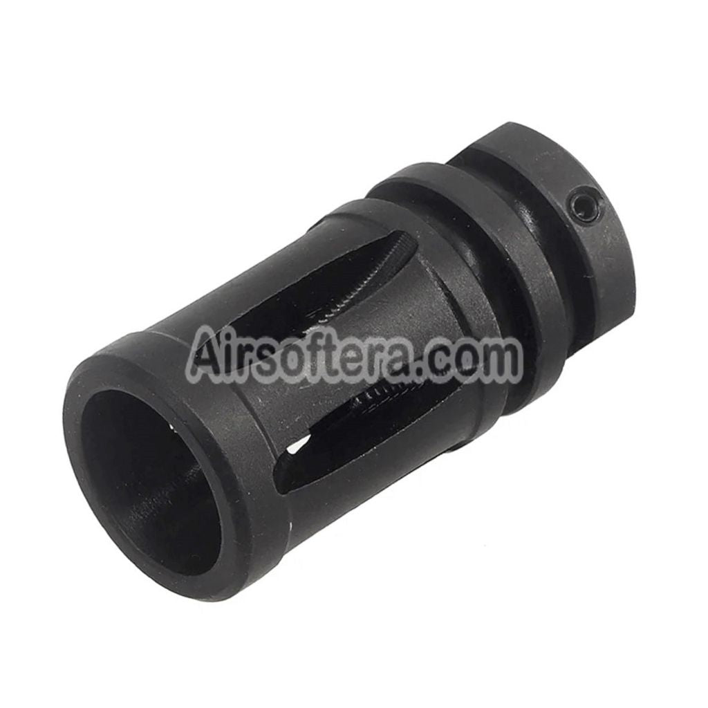 Airsoft CYMA 45mm Steel Bird Cage Flash Hider -14mm CCW Counter-clockw ...