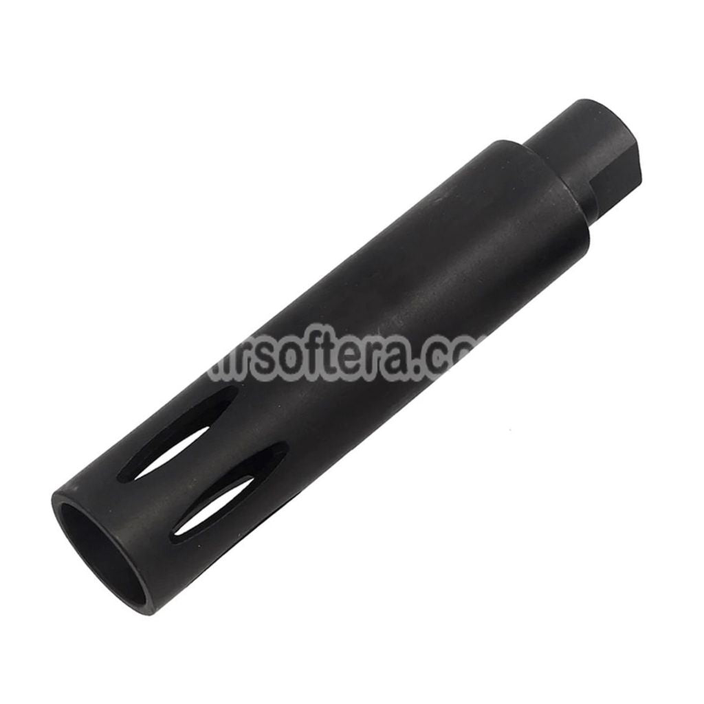 Airsoft CYMA 113mm XM177 E1 Style Flash Hider -14mm CCW Counter-clockw ...
