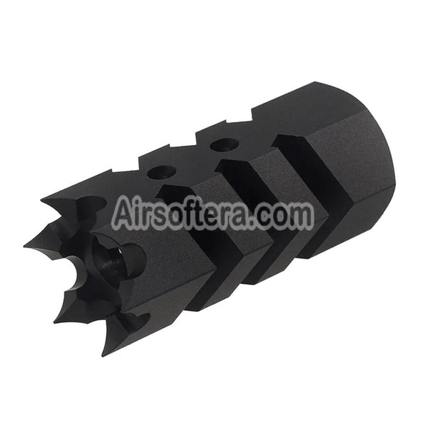Airsoft CYMA Crown Of Thorns Flash Hider -14mm CCW Counter-clockwise T ...