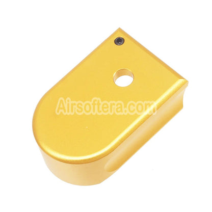 Airsoft 5KU CNC Aluminum Magazine Base Plate Type-1 For KJ Works Shadow2 Series GBB Pistols Magazine Gold