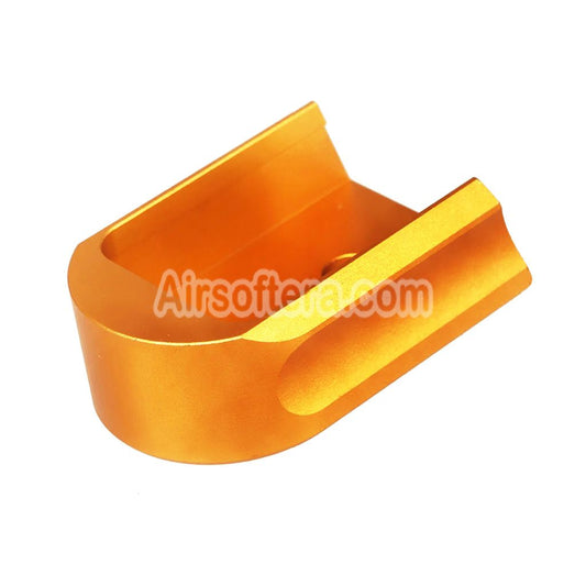 Airsoft 5KU CNC Aluminum Magazine Base Plate Type-1 For KJ Works Shadow2 Series GBB Pistols Magazine Gold