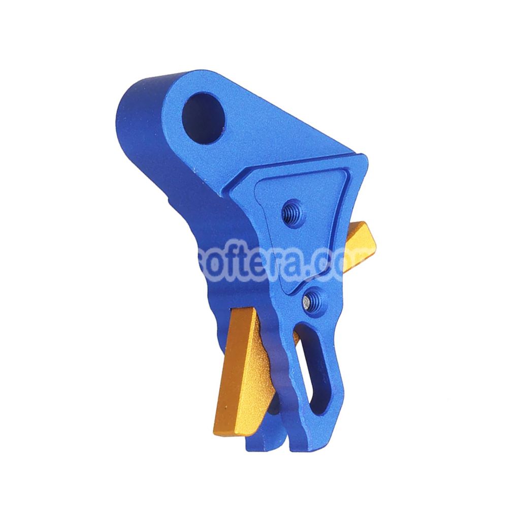 Airsoft 5KU CNC Aluminum Killer Inno Velocity style Trigger For WE(WE-TECH) Tokyo Marui G-Series GBB Pistols Black/Gold