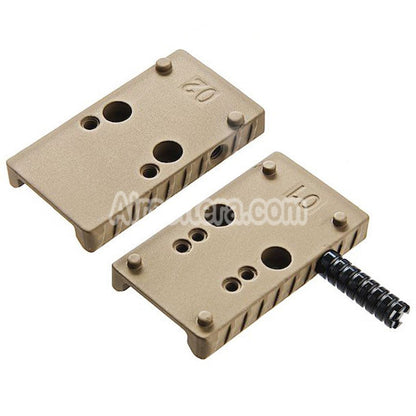 Airsoft Cybergun Optic Plate with Charging Handle For Cybergun CANiK TP9 Series GBB Pistols Black