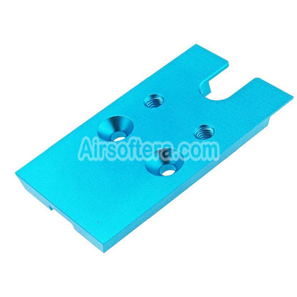 Airsoft Novritsch CNC Aluminum Premium Red Dot Plate For VT RMR Mounting Footprint Novritsch SSP5 Series GBB Pistols Gold