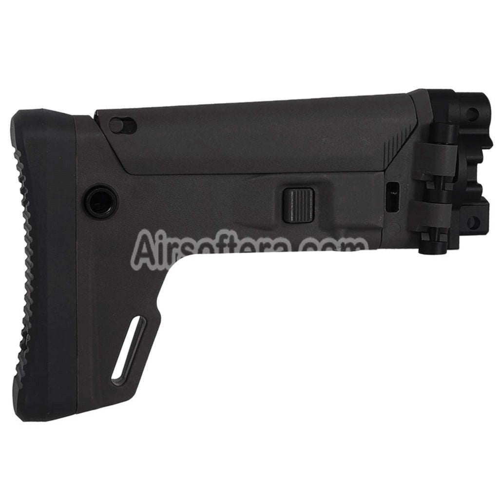 5KU ACR Style 7-Positions Side Folding Retractable Stock For Umarex VFC MP5K Series GBB Rifles Airsoft Black