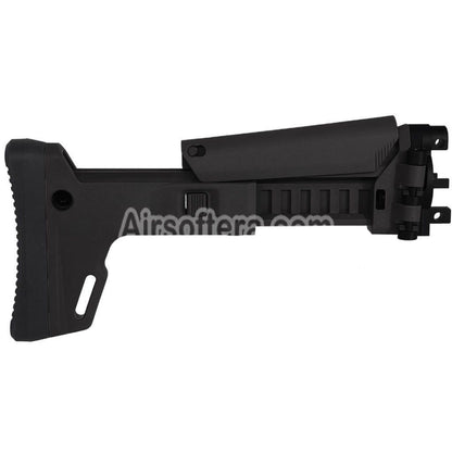 5KU ACR Style 7-Positions Side Folding Retractable Stock For Umarex VFC MP5K Series GBB Rifles Airsoft Black