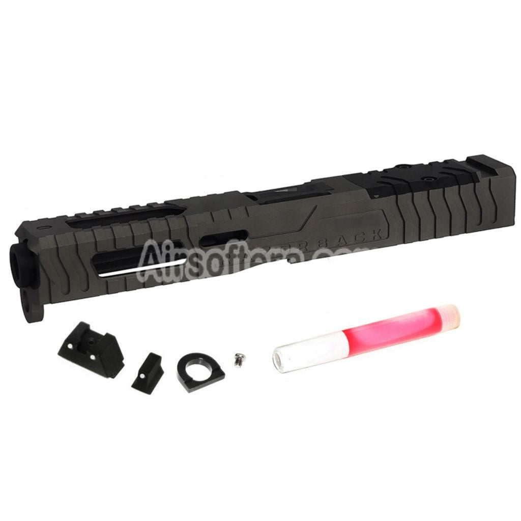 Airsoft 5KU CNC Aluminum 9INE RMR Ready Barrel Slide Set For WE Tokyo Marui G17 Gen3 GBB Pistols