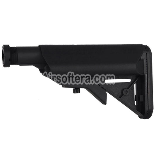 CYMA LMT Style 5-Positions Retractable Crane Stock with Buffer Tube For M4 M16 Series AEG Rifles Airsoft Black