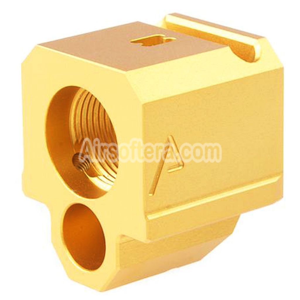 RWA Agency Arms 417 Single Port Compensator -14mm CCW Counter-Clockwise Thread Suitable For G-Series GBB Pistols Airsoft